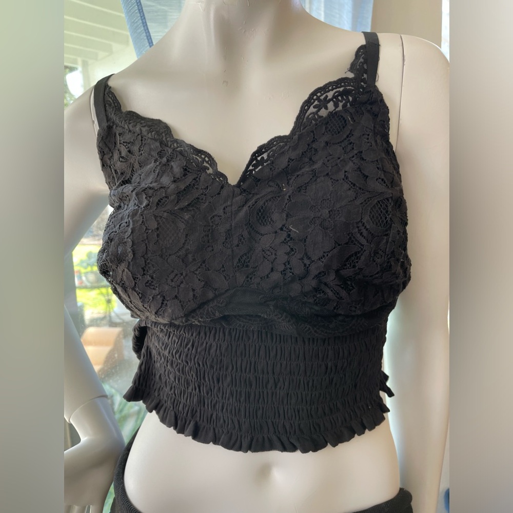Torrid black lace top